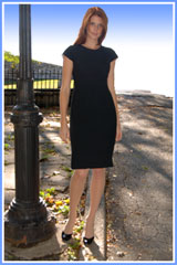 Bluesuits Tropical Wool Cap Sleeve Dress