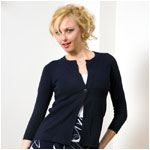 525 america cotton one button cardigan