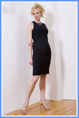 bluesuits tropical wool stretch sleeveless dress
