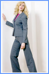 Bluesuits Charcoal/Pink Pinstripe tropical Wool  Jacket