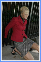 Bluesuits Double Faced Wool Red Jacket and double bakc vent skirt