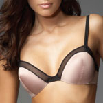 Le Mystere No.9 Lolita Satin/Mesh Triangle underwire bra