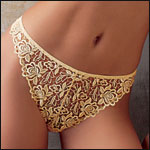 Lise Charmel Yellow Guipure Lace Star Beaute Thong