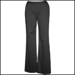 Bluesuits Black Cotton Fly-Front Wide Leg Pants
