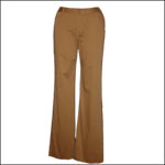 Bluesuits Cappucino Cotton Fly-front wide leg pants