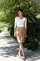 Bluesuits Beige Wrap Skirt