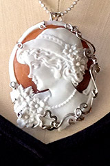 Sterling Silver Cameo Pendant