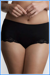 Le Mystere Black Lace Boy Leg