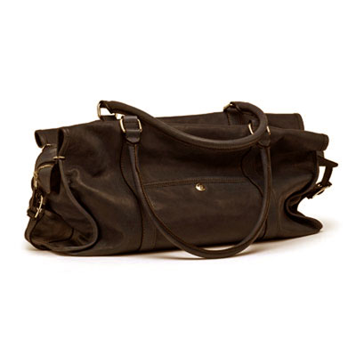 Lambertson Truex  Dark Brown Large New Haven  Satchel Handbag