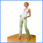 Bluesuits Sage Cotton Fly-front wide leg pants