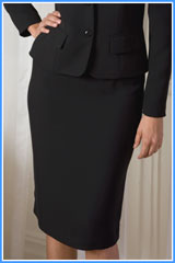 Bluesuits Viscose/acetate pencil skirt