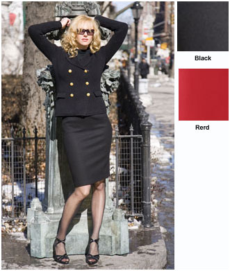 Bluesuits Double Faced Wool  Pencil Skirt