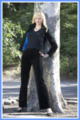 Bluesuits Cotton Velvet Flat Front Pants