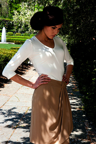Bluesuits V-neck Bamboo Knit top