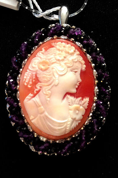 Sterling Silver Cameo Pendant