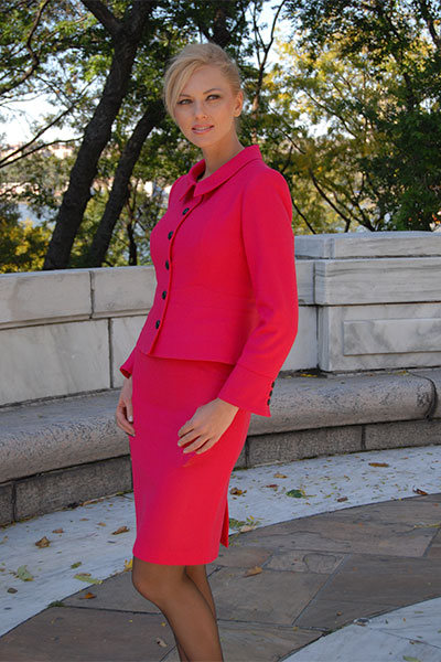 Bluesuits Pink Wool Kelly Jacket