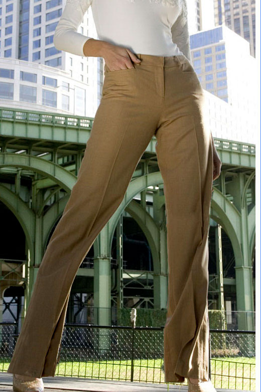 Bluesuits Camel Tropical Wool Business Pants