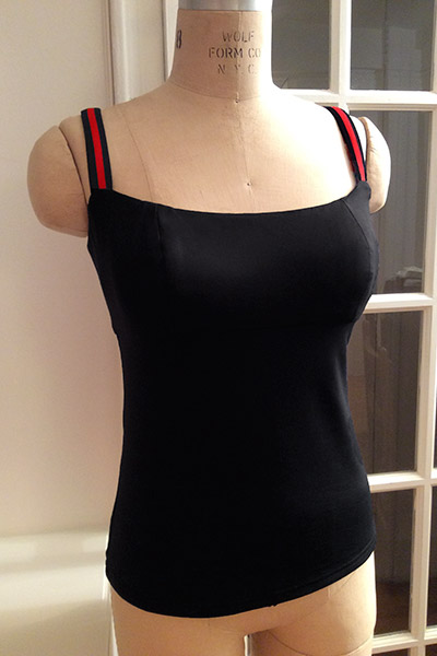 Bluesuits Black Tank Top with Stripe Elastic Stripe