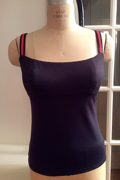Bluesuits Navy Tank Top with Stripe Elastic