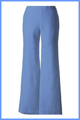 Bluesuits Linen/Viscose Straight wide Leg Falt Front Pants