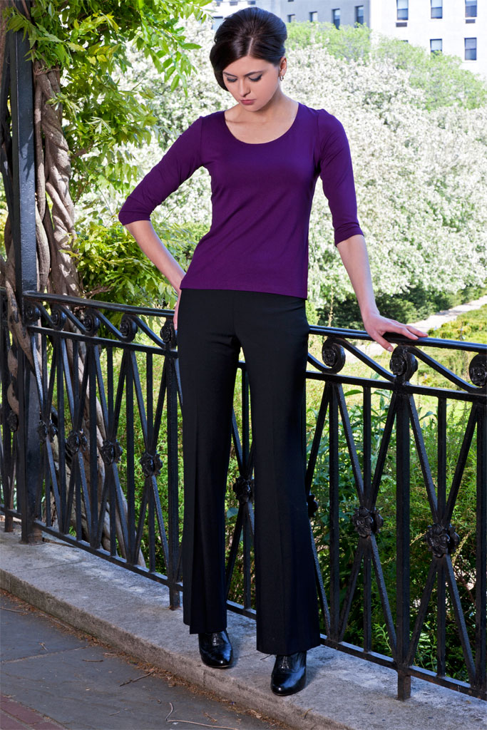 Bluesuits Pinstripe Tropical Wool boot leg pants