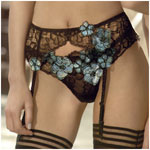 Ravage Reve Black Garter Belt & String Thong